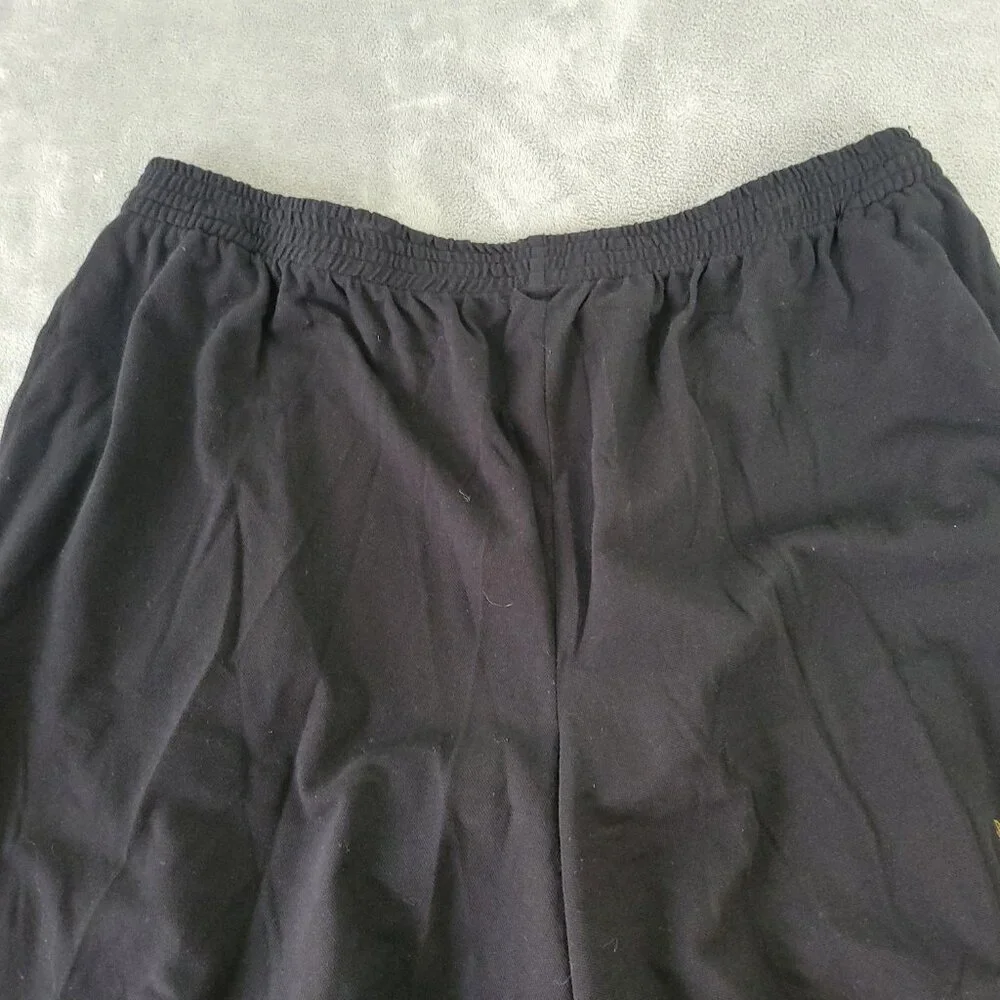 Victoria Jones Womens 2X Plus Black Cotton Shorts Giraffe Applique BLA154E